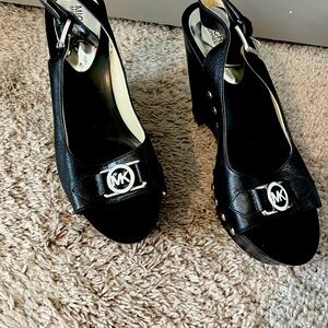 Michael Kors Black Leather Shoes